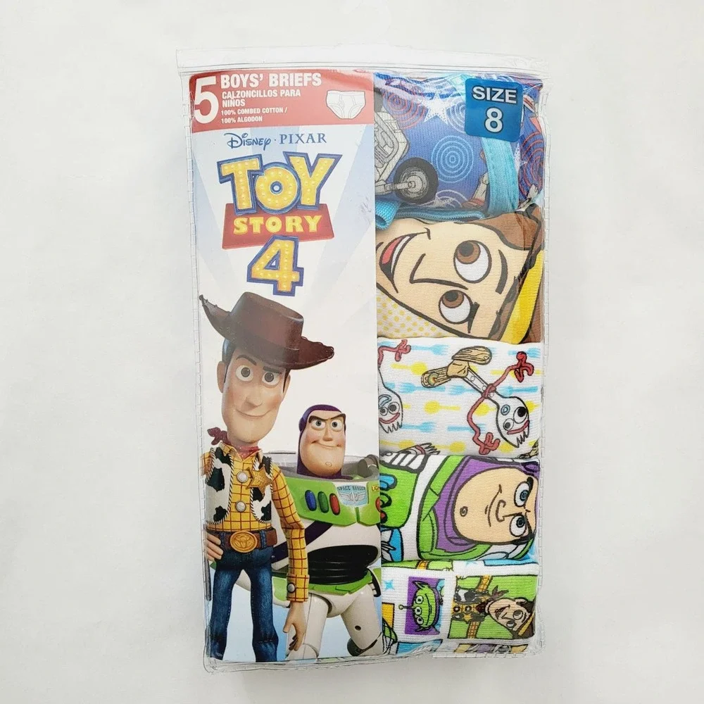 New size 8 Toy Story briefs 4 pack